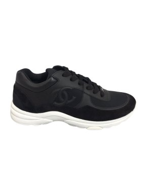 Chanel Black CC Sneakers