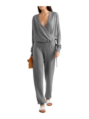 Elizabeth and James Norica wrap-effect cashmere jumpsuit