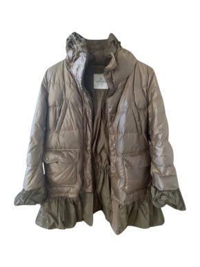 Moncler Khaki Peplum Jacket