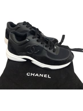 Chanel Black & White CC Sneakers