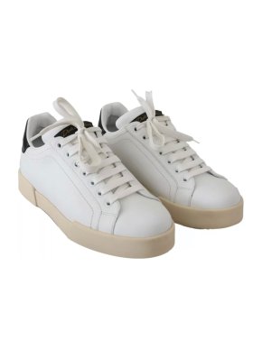 Dolce & Gabbana white leather sneakers