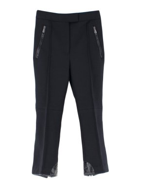 Bottega Veneta Black Wool Blend Flared HemTrousers