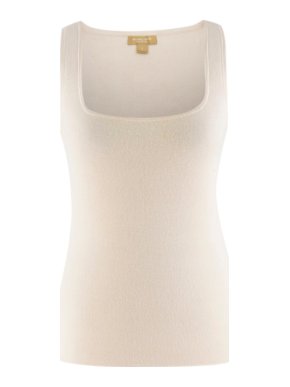 Michael Kors Collection Italian Yarn Cream Top