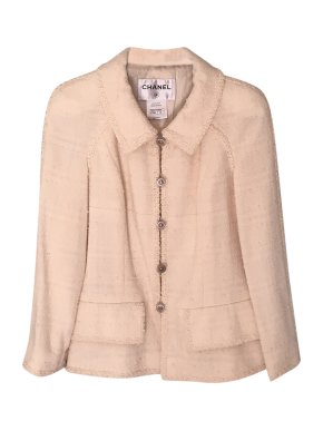 Chanel Cream Tweed Jacket 1