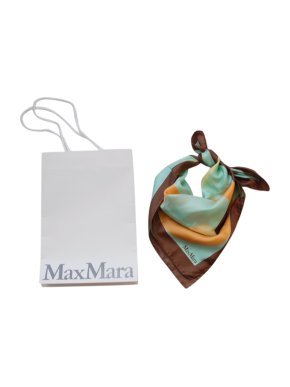 Max Mara Colourblock Silk Scarf