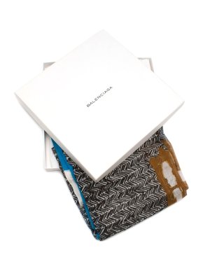 Balenciaga Multi-Printed Sheer Scarf