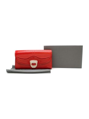 Alexander McQueen Red Patent Leather Pochette