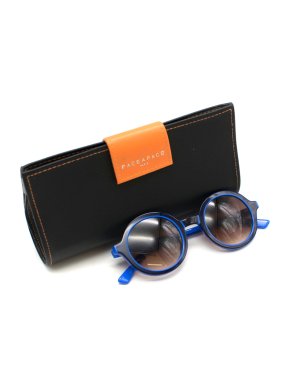 Face a Face Circular Lens Blue and Black Sunglasses