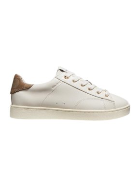 Coach White Leather Low Top Sneakers With Monogram
