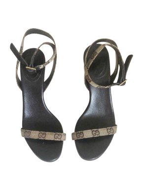 Gucci Monogram Strappy Sandals