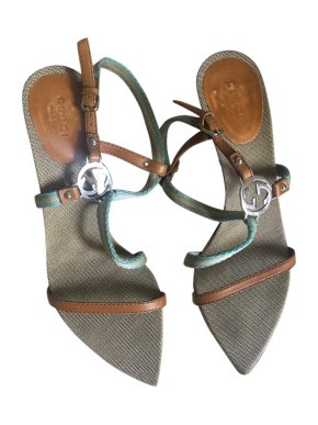 Gucci Vintage GG Strappy Sandals