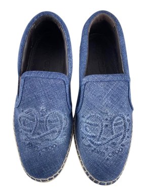 Jimmy Choo denim espadrille flats