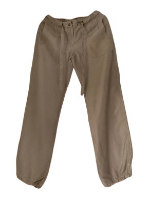 Max Mara Silk Khaki Pants