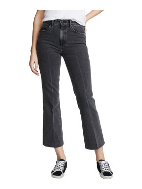 Rag & Bone Grey Wash Dylan Cropped Jeans