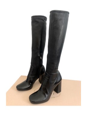 Prada Stretch Nappa Leather Long Boots