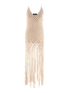 Poustovit Sand Crochet Dress