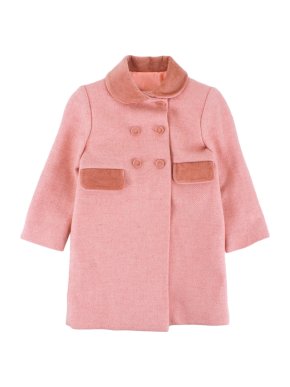 Rigans Pink wool double breasted winter coat