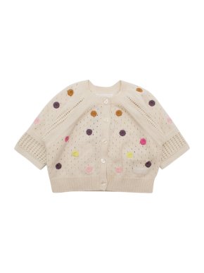 Burberry Children's Embroidered Cashmere Blend Cardigan