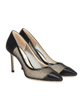 Jimmy Choo Romy 85 mesh stiletto pumps