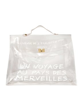 Hermes Hermès Kelly Souvenir De L'exposition 1997 Vinyl Top Handle Bag
