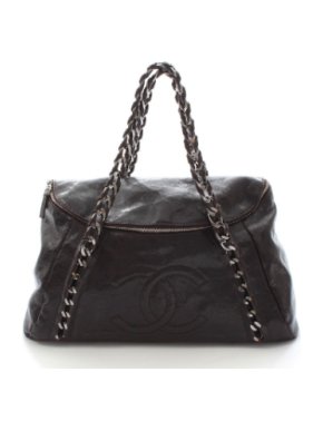 Chanel Caviar Leather Zip Detail Tote Bag