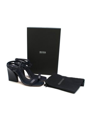 Boss Hugo Boss Kirstin Leather Sandals with Ankle Strap