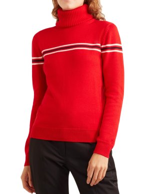 Perfect Moment Orelle striped wool turtleneck sweater