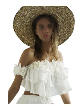 Fillyboo Cream Buttercup Crop Top