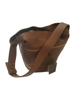 Alexander McQueen Taupe Leather Bucket Bag