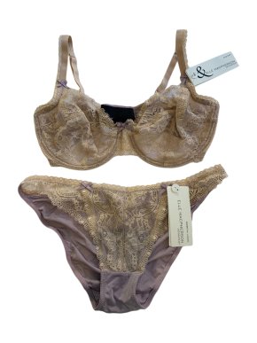 Ellen Macpherson Intimates American Nude Lace Lingerie Set