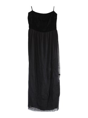 Moschino Cheap & Chic Black Strapless Maxi Dress