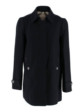Burberry Brit Black Wool Blend Coat