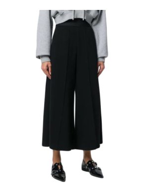 MM6 Maison Margiela Black Wide Leg Culottes