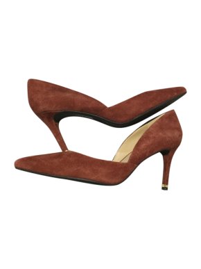 Michael Michael Kors Suede Mid Heel Pumps
