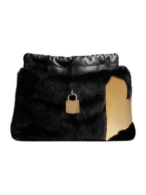 Burberry Prorsum Little Crush Bag in Mink with Metal Heart