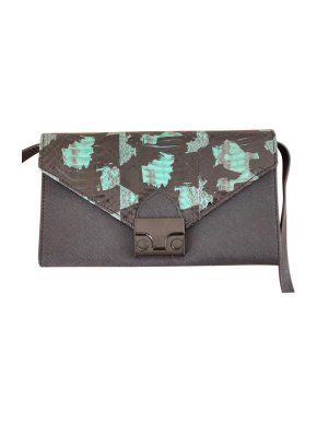 Loeffler Randall Python Print Envelope Crossbody Bag