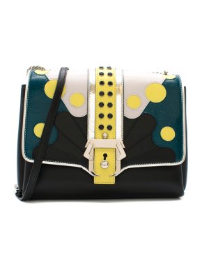 Paula Cademartori Black Leather Alice Shoulder Bag