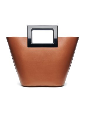 Marina Raphael Tan Leather Riviera Tote Bag