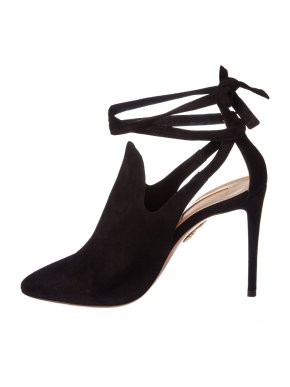 Aquazzura Black Suede Milano Booties 105