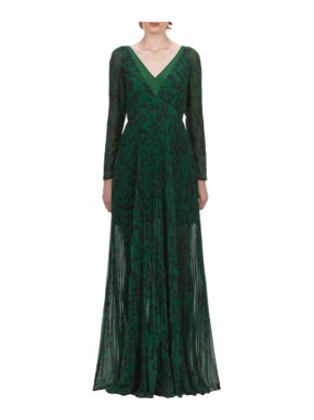 Self Portrait Leopard Chiffon Animal Print Gown