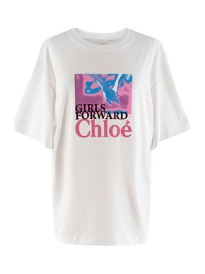 Chloe Chloé for UNICEF oversized T-shirt in organic cotton jersey