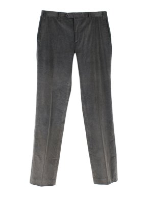 Corneliani Cotton Blend Grey Cord Trousers