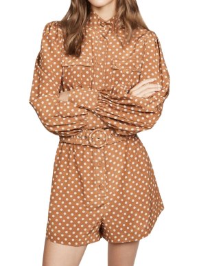 Zimmermann Espionage Print Silk Playsuit