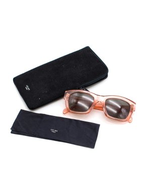 Celine Pink Opaque Square Sunglasses