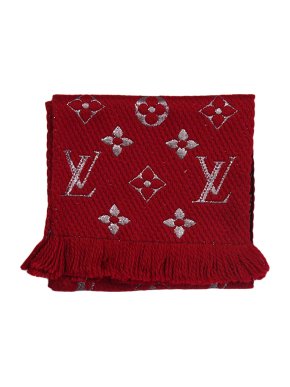 Louis Vuitton Logomania Red Shine Scarf
