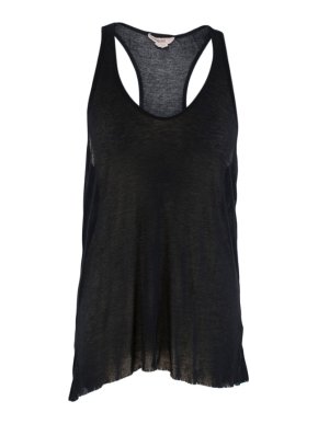Helmut Lang Sheer Black Tank top