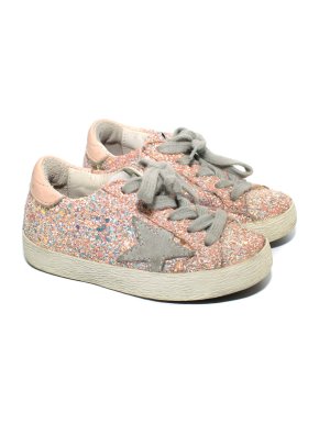 Golden Goose Superstar Pink Tone Glitter Sneakers