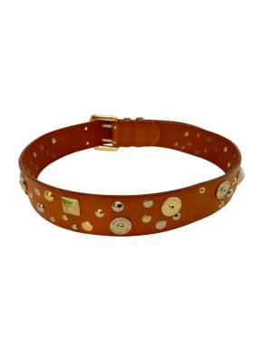 Mulberry Tan Embellished Leather Belt