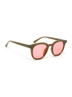 Jeepers Peepers Brown Pink Wayfarer Square Sunglasses