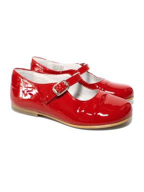 La Coqueta Patent Red Pumps